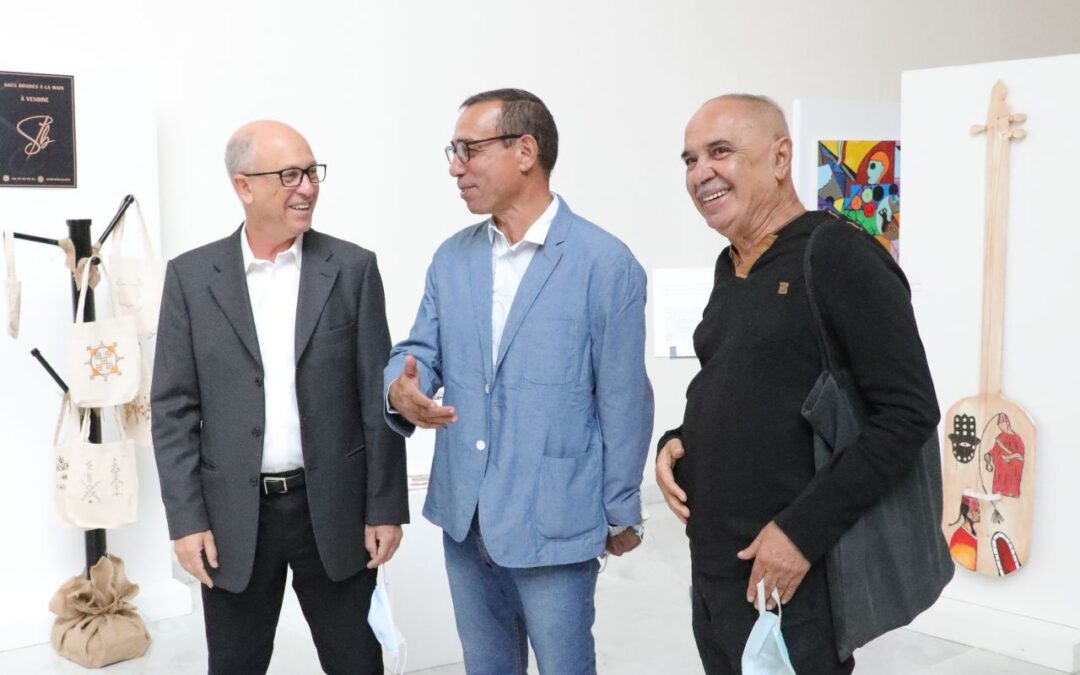 Abdelkarim Jouaiti et Hassan Bourkia en visite à MAHIR Ben Guerir